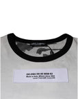Dolce & Gabbana White Camouflage Cotton Round Neck T-shirt