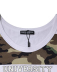 Dolce & Gabbana White Camouflage Tank Sleeveless T-shirt