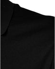 Dolce & Gabbana Black Silk Short Sleeves Men Polo T-shirt