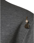 Dolce & Gabbana Gray Cotton Blend Embellished Tee T-shirt