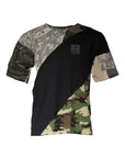 Dolce & Gabbana Multicolor Camouflage Cotton Round Neck T-shirt