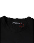 Dolce & Gabbana Black Leopard Cotton Short Sleeves T-shirt