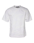 Dolce & Gabbana White Logo Print Cotton Crew Neck T-shirt