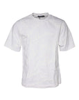 Dolce & Gabbana White Logo Print Cotton Crew Neck T-shirt