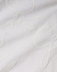 Dolce & Gabbana White Logo Print Cotton Crew Neck T-shirt