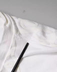 Dolce & Gabbana White Logo Print Cotton Crew Neck T-shirt