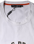 Dolce & Gabbana White Love & Peace Cotton Round Neck T-shirt
