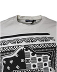 Dolce & Gabbana White Bandana Print Cotton Short Sleeves T-shirt