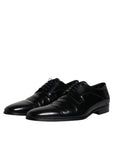 Dolce & Gabbana Black Leather Lace Up Derby Formal Shoes