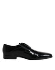 Dolce & Gabbana Black Leather Lace Up Derby Formal Shoes