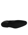 Dolce & Gabbana Black Leather Lace Up Derby Formal Shoes