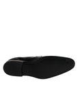Dolce & Gabbana Black Leather Lace Up Derby Formal Shoes