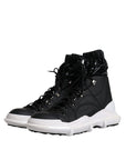 Dolce & Gabbana Black Nylon Galileo High Top Sneakers Shoes