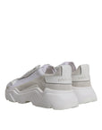 Dolce & Gabbana White Leather Daymaster Low Top Sneakers Shoes