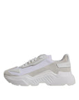 Dolce & Gabbana White Leather Daymaster Low Top Sneakers Shoes