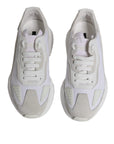Dolce & Gabbana White Leather Daymaster Low Top Sneaker Shoes