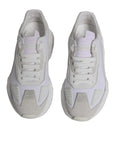 Dolce & Gabbana White Leather Daymaster Low Top Sneakers Shoes