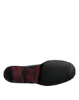Dolce & Gabbana Black Leather Lace Up Men Derby Formal Shoes