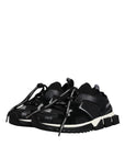 Dolce & Gabbana Black White Logo Sorrento Mens Sneakers Shoes