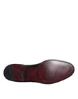 Dolce & Gabbana Black Leather Derby Wingtip Formal Shoes