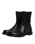 Dolce & Gabbana Black Horse Leather Mid Calf Boots Shoes