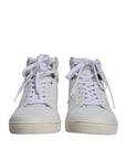 Dolce & Gabbana White Leather Mid Top Men Sneakers Shoes