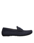 Dolce & Gabbana Blue Calf Leather Slip On Men Moccasin Shoes