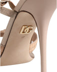 Dolce & Gabbana Beige Keira Slingback Heels Sandals Shoes