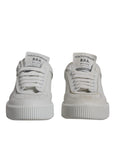 Dolce & Gabbana White Miami Leather Low Top Sneakers Shoes