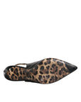 Dolce & Gabbana Black Leather High Heels Slingbacks Shoes