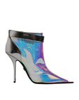 Dolce & Gabbana Shoes Silver Iridescent Pointed Short Boots