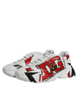 Dolce & Gabbana White Daymaster Hand Painted Sneakers Shoes
