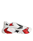 Dolce & Gabbana White Daymaster Hand Painted Sneakers Shoes