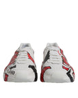 Dolce & Gabbana White Daymaster Hand Painted Sneakers Shoes