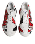 Dolce & Gabbana White Daymaster Hand Painted Sneakers Shoes