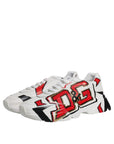 Dolce & Gabbana White Daymaster Hand Painted Sneakers Shoes