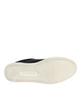 Dolce & Gabbana Black Leather Logo London Sneaker Shoes