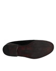 Dolce & Gabbana Black Velvet Loafers Formal Men Dress Shoes