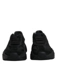 Dolce & Gabbana Black Leather Daymaster Low Top Sneakers Shoes