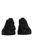 Dolce & Gabbana Black Leather Daymaster Low Top Sneakers Shoes