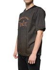 Dolce & Gabbana Brown Graphic Print Cotton Round Neck T-shirt