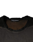 Dolce & Gabbana Brown Graphic Print Cotton Round Neck T-shirt