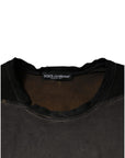 Dolce & Gabbana Brown Graphic Print Cotton Round Neck T-shirt
