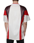 Dolce & Gabbana Multicolor Logo Jersey Cotton V-neck T-shirt