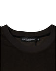 Dolce & Gabbana Brown Cotton Crew Neck Short Sleeves T-shirt