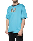Dolce & Gabbana Blue Logo Crew Neck Short Sleeves T-shirt