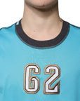 Dolce & Gabbana Blue Logo Crew Neck Short Sleeves T-shirt