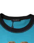 Dolce & Gabbana Blue Logo Crew Neck Short Sleeves T-shirt