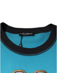 Dolce & Gabbana Blue Logo Crew Neck Short Sleeves T-shirt