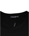 Dolce & Gabbana Black Cotton Crew Neck Short Sleeves T-shirt
